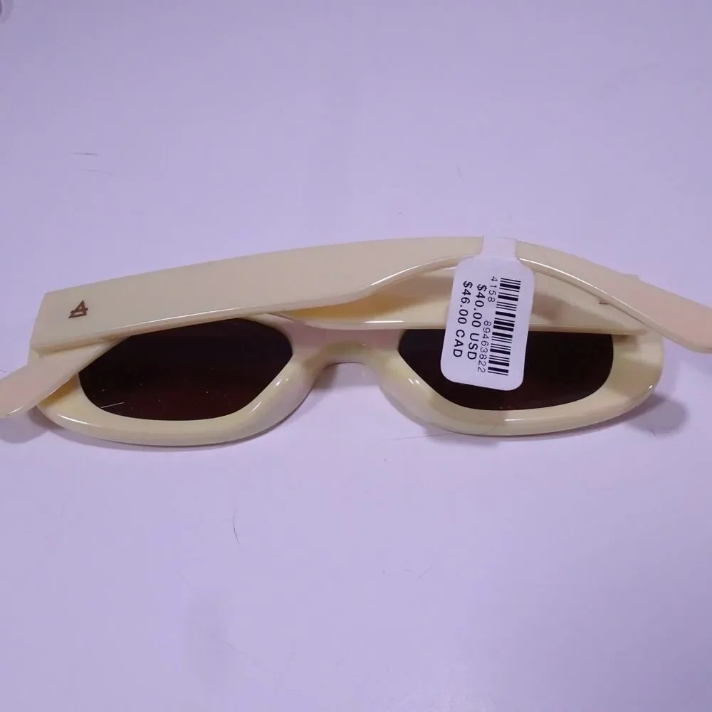 Anthropologie Women's Yellow Resin Cat Sunglasses NWT 40